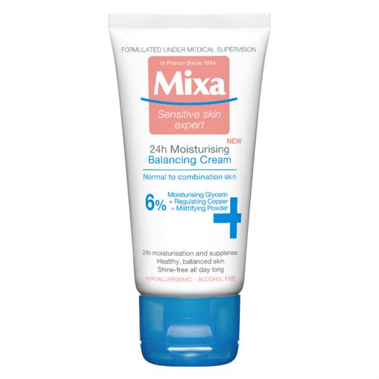 Crema hidratanta reechilibranta 24h pentru ten normal si mixt Balancing, 50 ml, Mixa