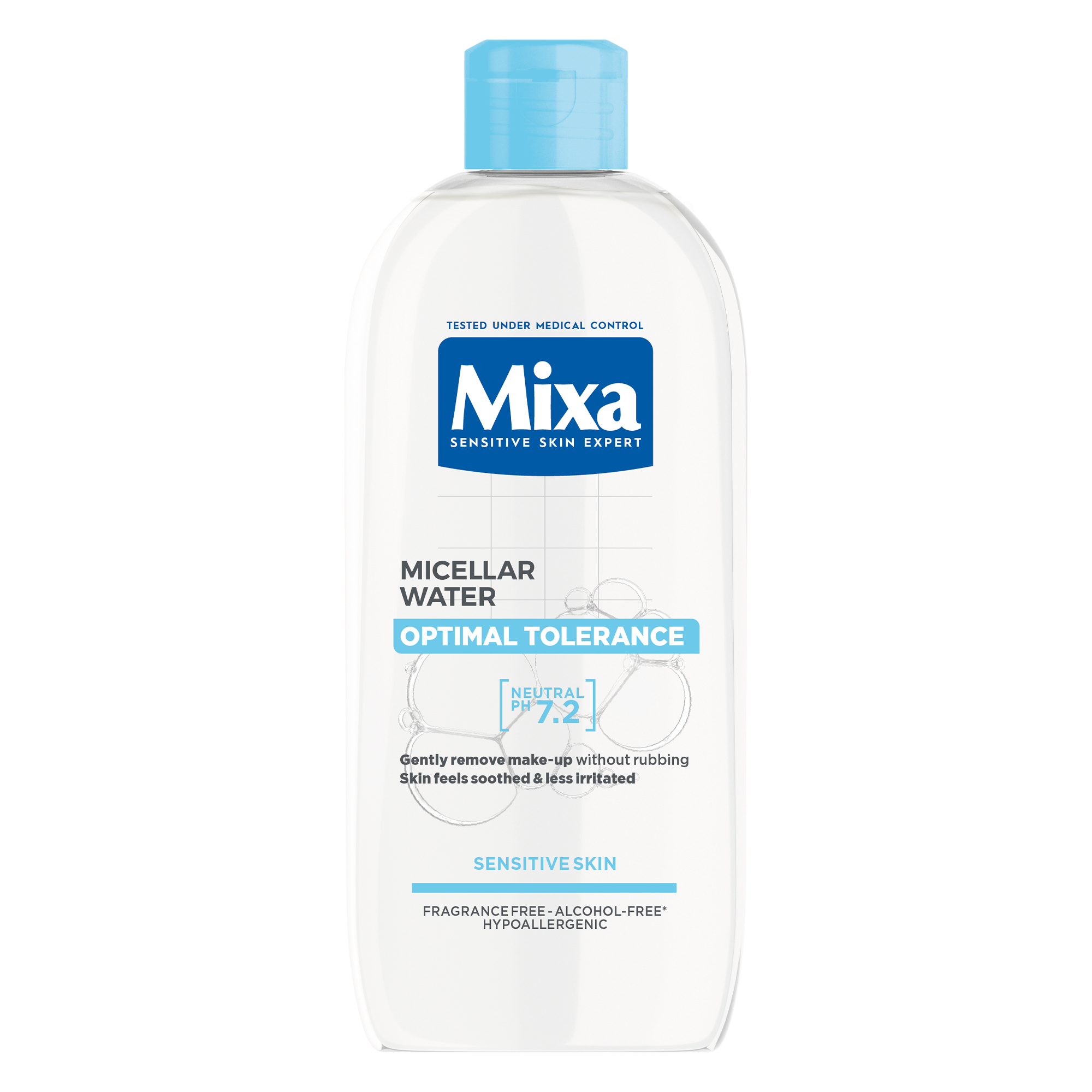 Apa micelara pentru ten sensibil si reactiv Optimal Tolerance, 400 ml, Mixa