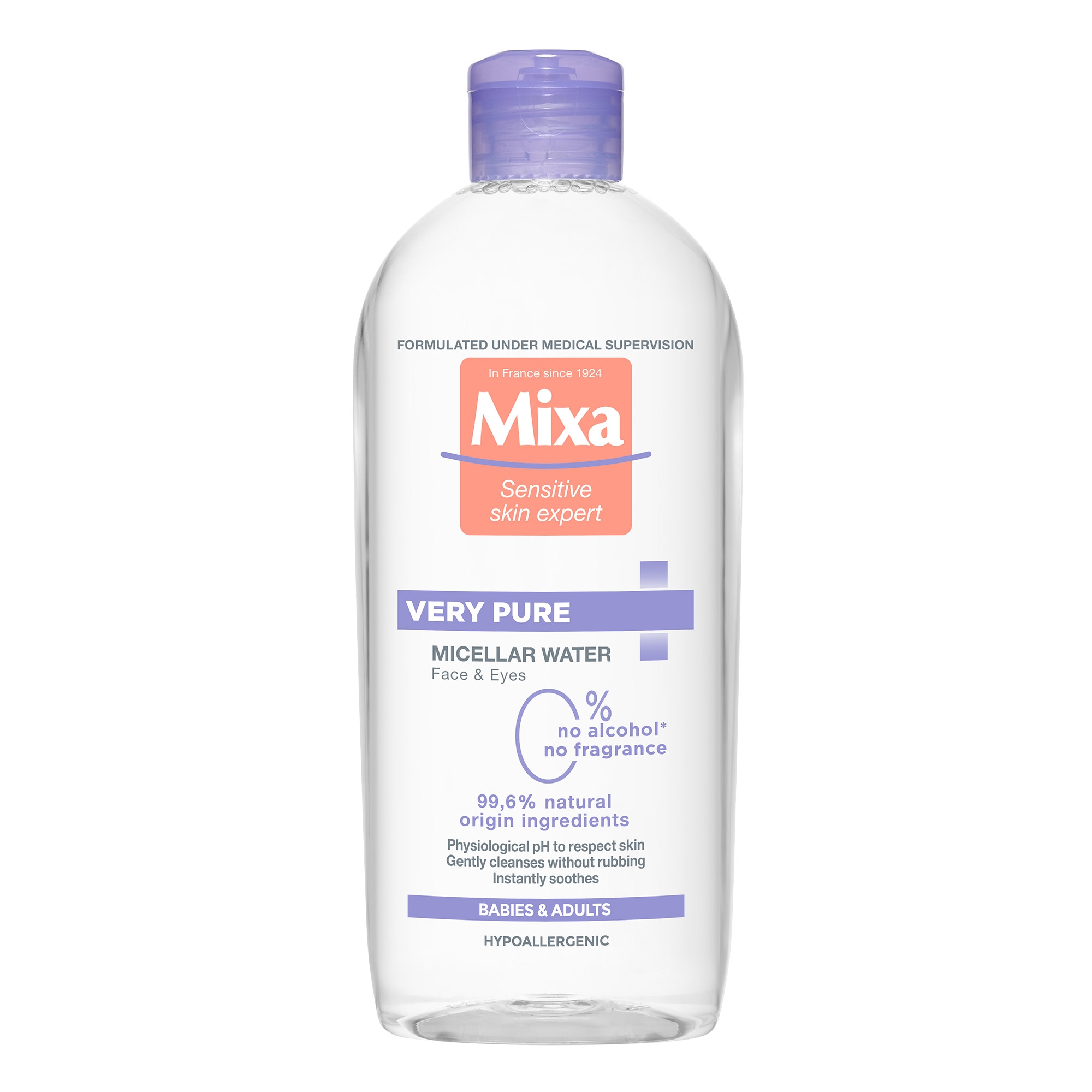 Apa micelara pentru intreaga familie Very Pure, 400 ml, Mixa