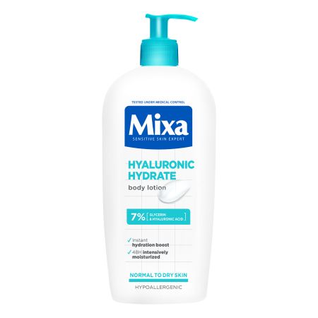 Lapte de corp intens hidratant Hyalurogel, 400 ml, Mixa