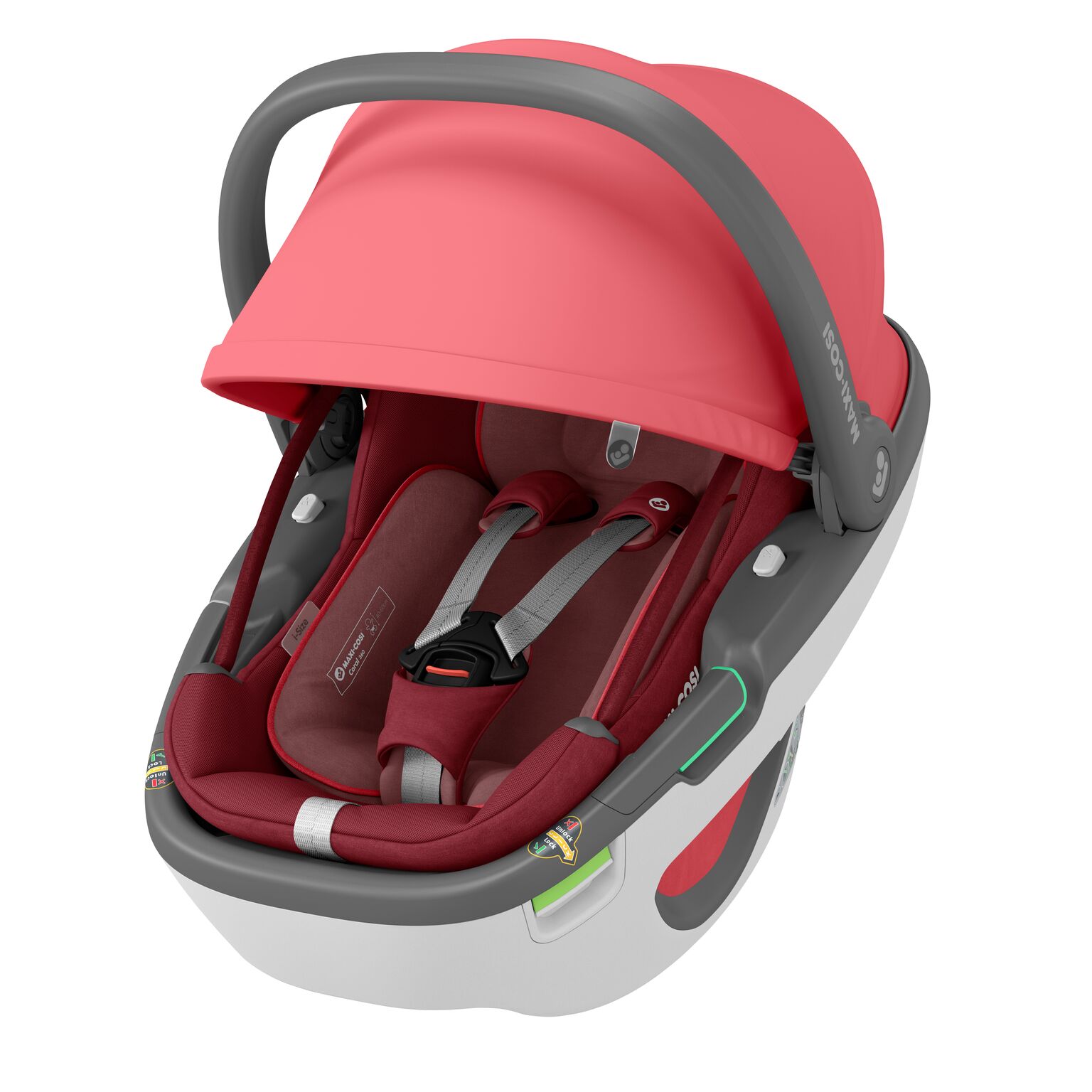 Scoica auto I-Size Coral 360, Esential Red, Maxi Cosi