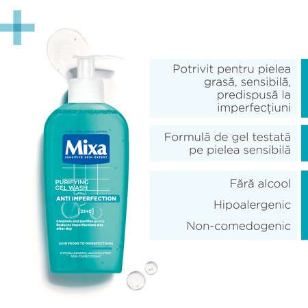 Gel de curatare anti-imperfectiuni, 200 ml, Mixa 754403