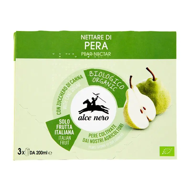 Nectar Bio din pere, 3x 200 ml, Alce Nero