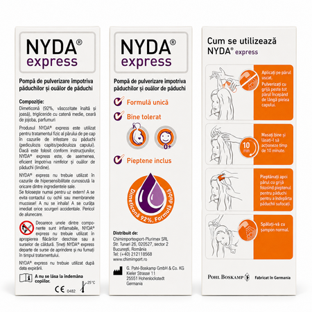 Solutie impotriva paduchilor si lindinilor, 50 ml, Nyda 804779