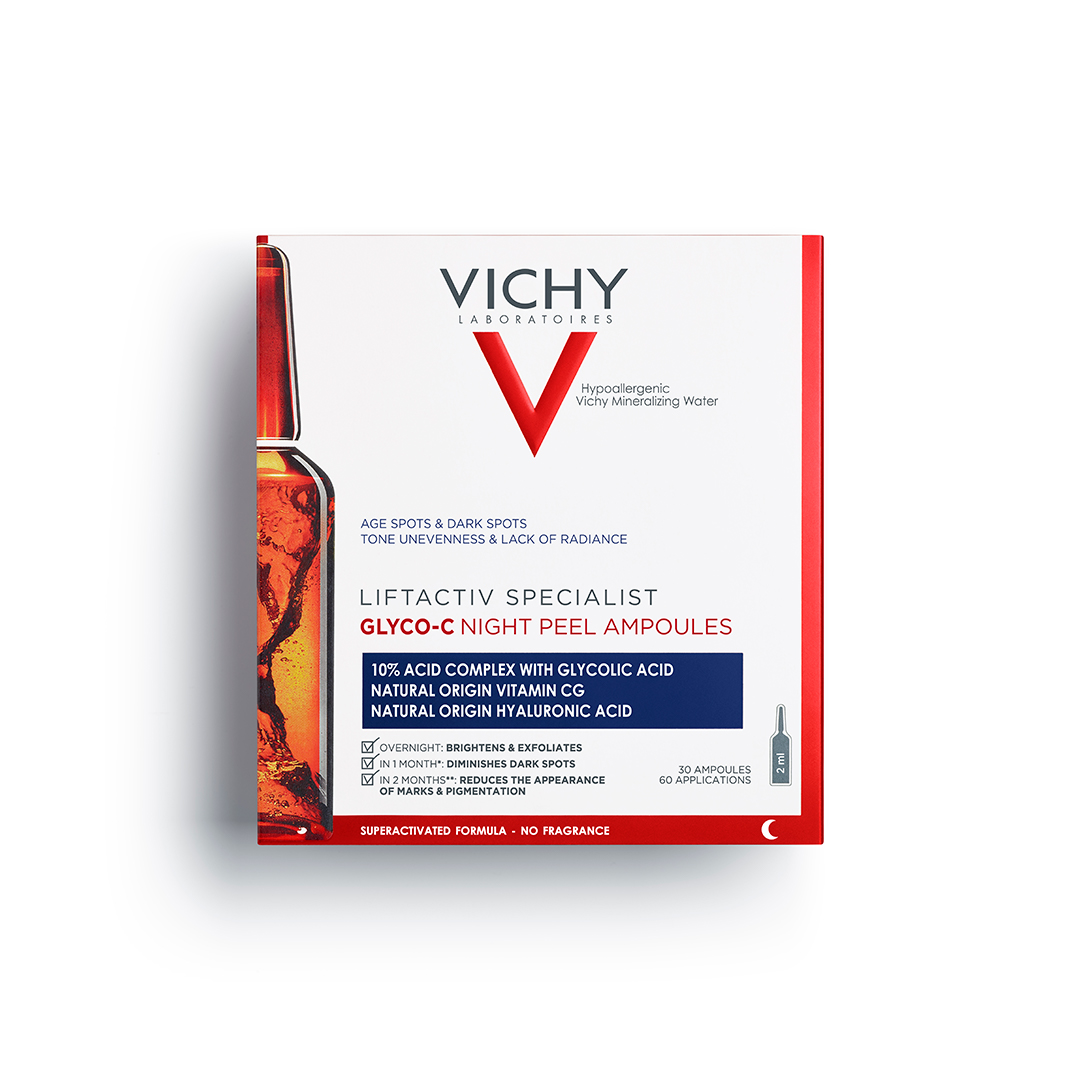 Fiole pentru exfoliere nocturna Glyco-C Liftactiv Specialist, 30 fiole x 2 ml, Vichy