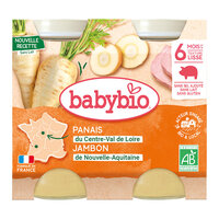 Piure din pastarnac si Jambon de Correze, 2x 200 g, BabyBio