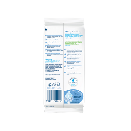 Servetele umede pentru bebelusi fara parfum, 28 bucati, Sensitive, WaterWipes 725625