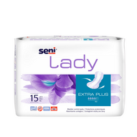 Absorbante urologice pentru femei Lady, Extra Plus, 15 bucati, Seni