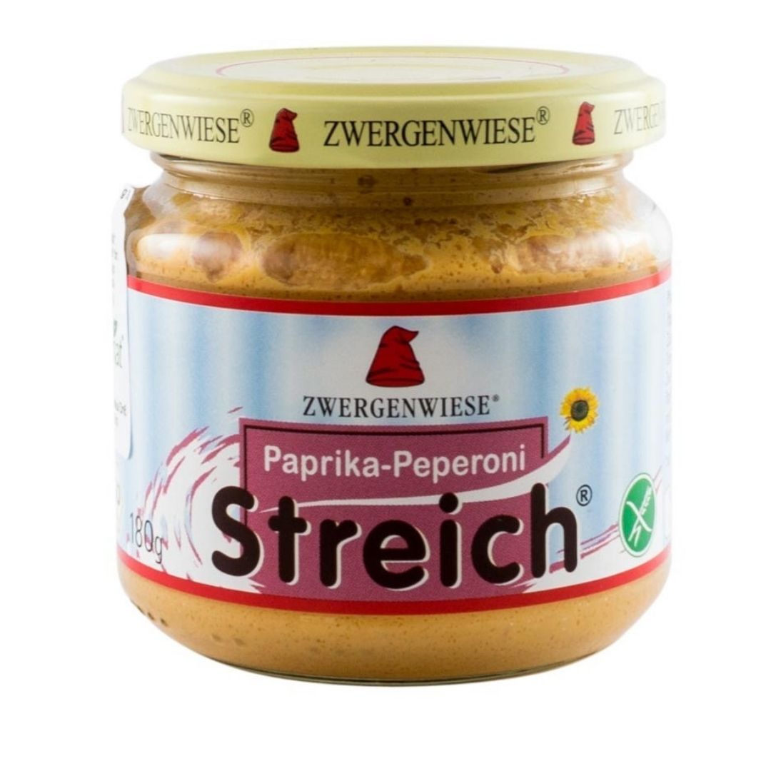 Crema tartinabila Bio vegetala cu ardei picant, 180 g, Zwergenwiese