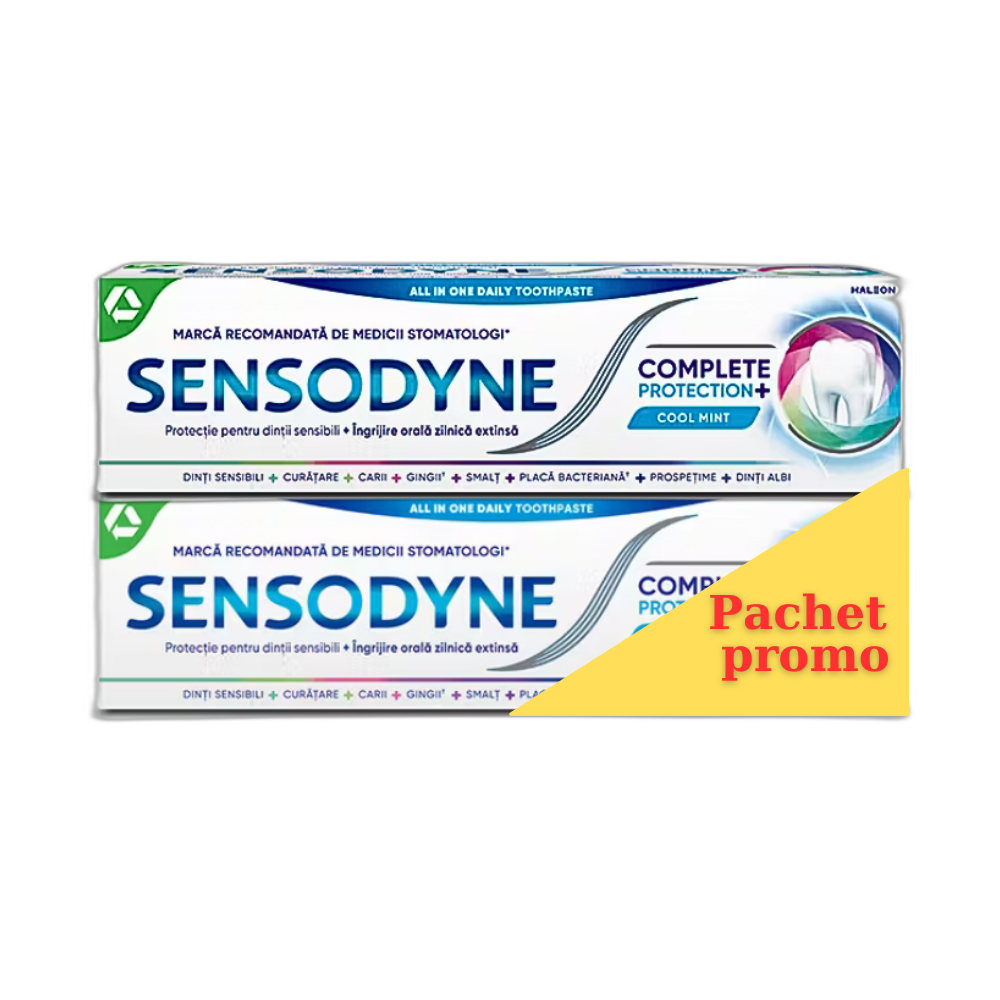 Pachet Pasta de dinti Complete Protection, 75+75 ml, Sensodyne