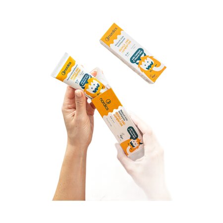 Pasta de dinti naturala pentru copii cu portocale si clementine, 50 ml, Nordics 819185
