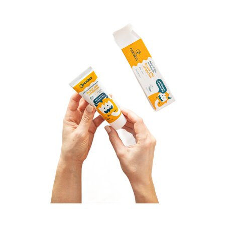 Pasta de dinti naturala pentru copii cu portocale si clementine, 50 ml, Nordics 819188
