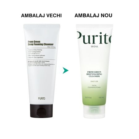 Spuma de curatare intensa From Green, 150 ml, Purito 740460
