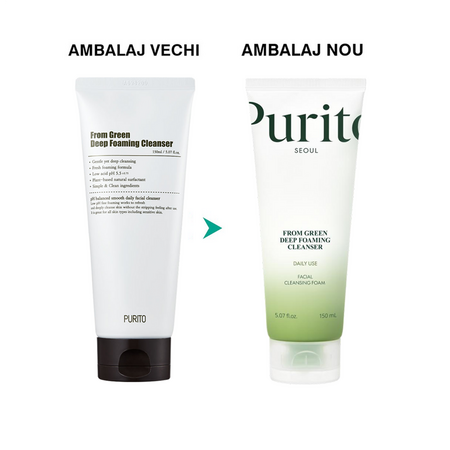 Spuma de curatare intensa From Green, 150 ml, Purito 740460