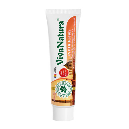 Pasta de dinti GennaDent, India Fresh, 80 ml, Vivanatura 765401