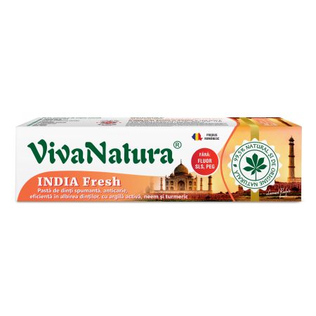 Pasta de dinti GennaDent, India Fresh, 80 ml, Vivanatura