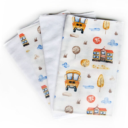 Set 4 scutece din finet, 75x90 cm, diverse modele, Tuxi Brands 517125