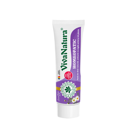 Pasta de dinti naturala GennaDent Homeopatic, 50 ml, Vivanatura 765070