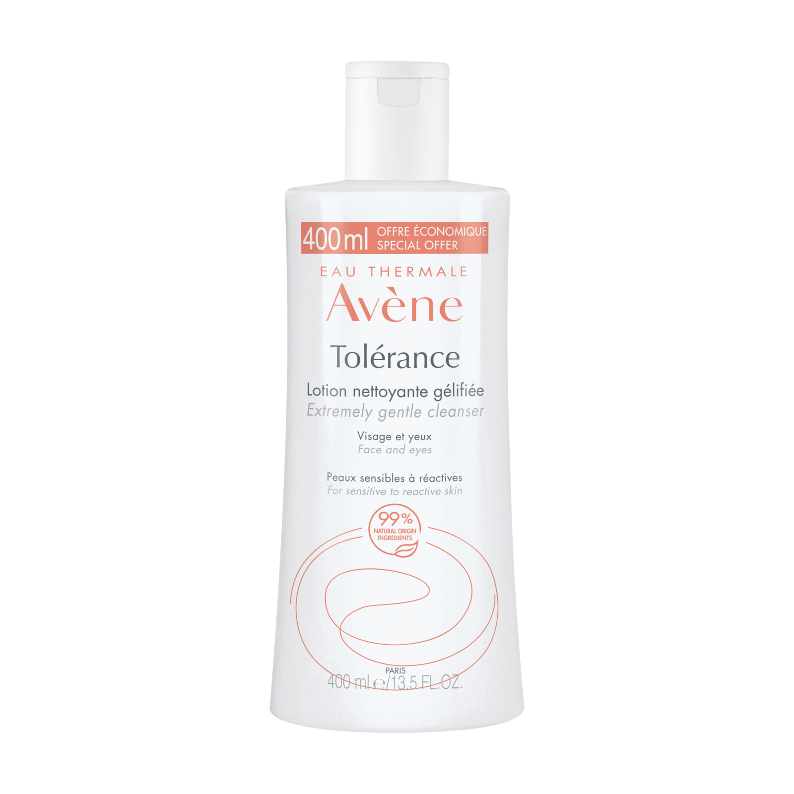 Lotiune de curatare si demachiere Tolerance Control, 400 ml, Avene