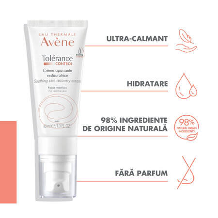 Crema calmanta Tolerance Control, 40 ml, Avene 508603