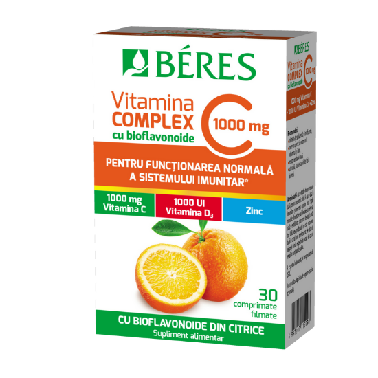 Vitamina C Complex, 1000mg, 30 comprimate filmate, Beres