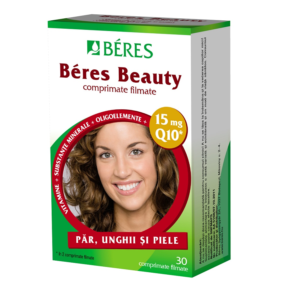 Beres Beauty par, unghii si piele, 30 comprimate, Beres 