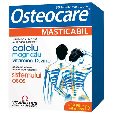 Osteocare masticabil pentru sanatate osoasa, 30 tablete, Vitabiotics