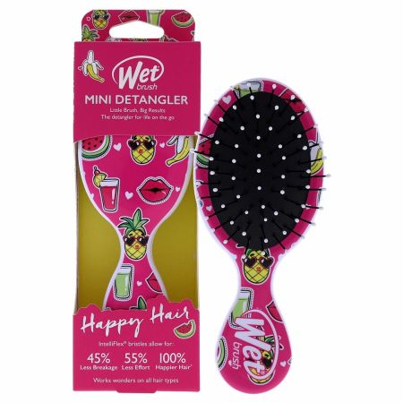 Perie de par Mini Detangler Happy Hair Smiley Pineapple