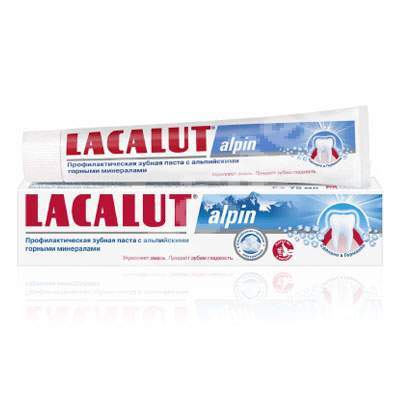 Pasta de dinti Lacalut Alpin, 75 ml, Lacalut