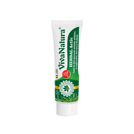Pasta de dinti GennaDent Herbal, 50 ml, Vivanatura 765451