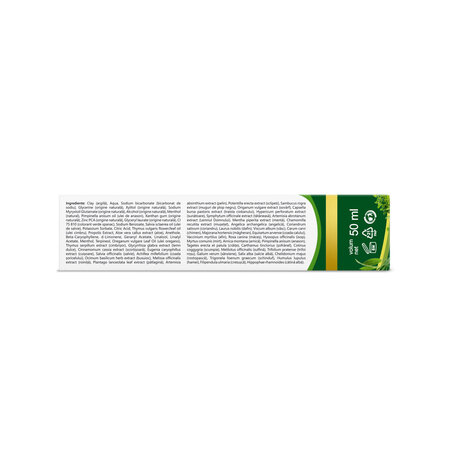 Pasta de dinti GennaDent Herbal, 50 ml, Vivanatura 765447