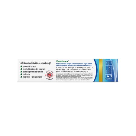 Pasta de dinti GennaDent Argentum, 50 ml, Vivanatura 765185