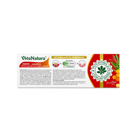 Pasta de dinti cu argila si propolis GennaDent Forte, 50 ml, Vivanatura 780175