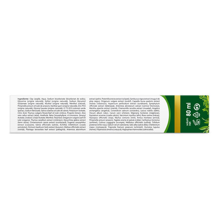 Pasta de dinti GennaDent Herbal, 80 ml, Vivanatura 765412