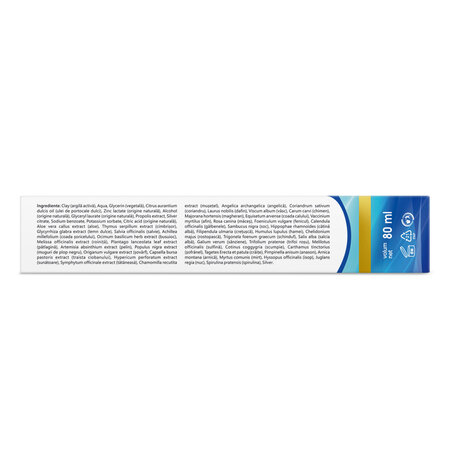 Pasta de dinti cu argila si argint Gennadent Argentum, 80 ml, Vivanatura 765432