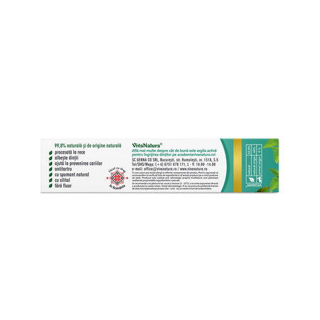 Pasta de dinti GennaDent Menthol, 50 ml, Vivanatura 765199