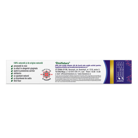 Pasta de dinti GennaDent Parodontik, 80 ml, Vivanatura 765364
