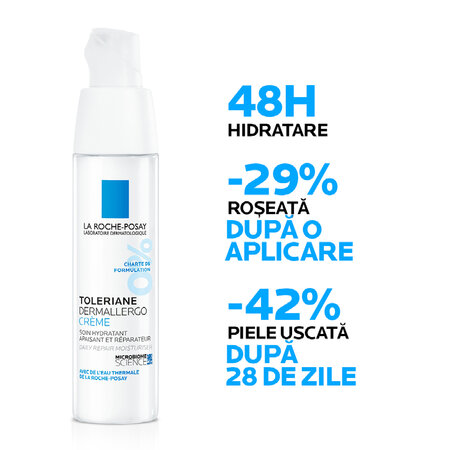 Crema hidratanta, calmanta si reparatoare Toleriane Dermallergo, 40 ml, La Roche Posay 559515