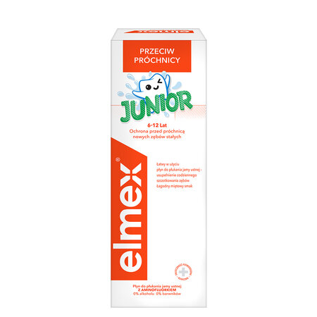Apa de gura Junior, 6-12 ani, 400 ml, Elmex 568359