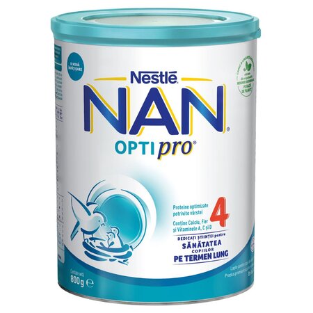 Pachet Formula de lapte Nan 3 Optipro HMO, +12 luni, 2x800 g, Nestle 534651