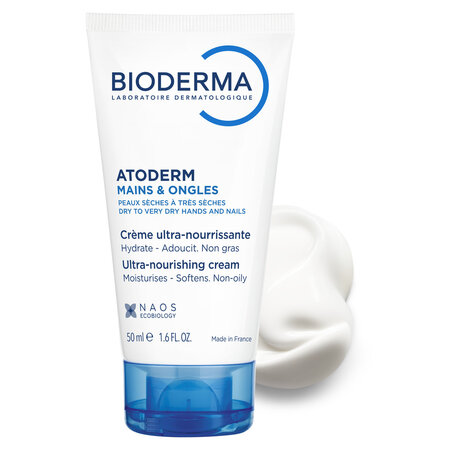 Crema de maini si unghii Atoderm, 50 ml, Bioderma