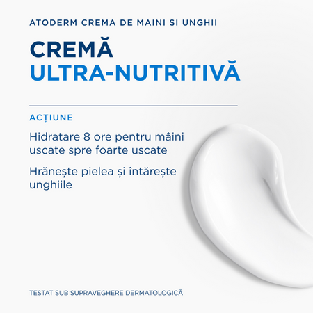 Crema de maini si unghii Atoderm, 50 ml, Bioderma 818173