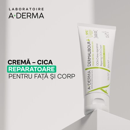 Crema reparatoare piele iritata Cica Dermalibour, 50 ml, A-Derma 804499