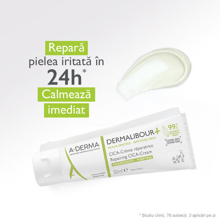 Crema reparatoare piele iritata Cica Dermalibour, 50 ml, A-Derma 804496