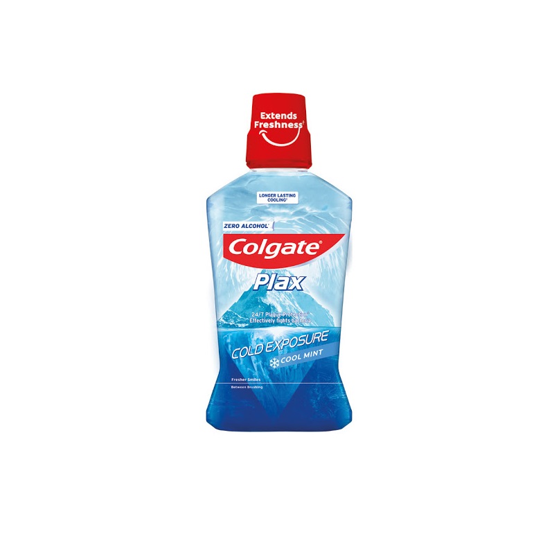 Apa de gura Plax Cool Mint Cold Exposure, 500 ml, Colgate