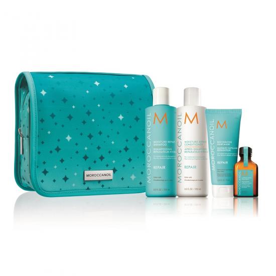 Pachet pentru par deteriorat si vopsit Holiday Repair, Moroccanoil