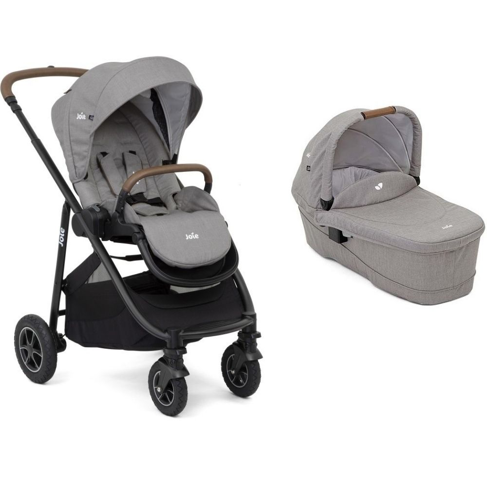 Carucior multifunctional 2 in 1 pentru copii Versatrax, Gray Flanel, Joie