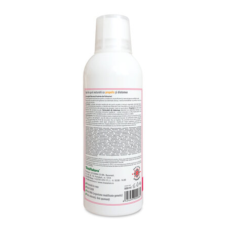 Apa de gura cu propolis si diatomee GennaDent, 500 ml, Vivanatura 765130