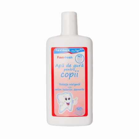 Apa de gura pentru copii FaviFresh, 125 ml, Favisan