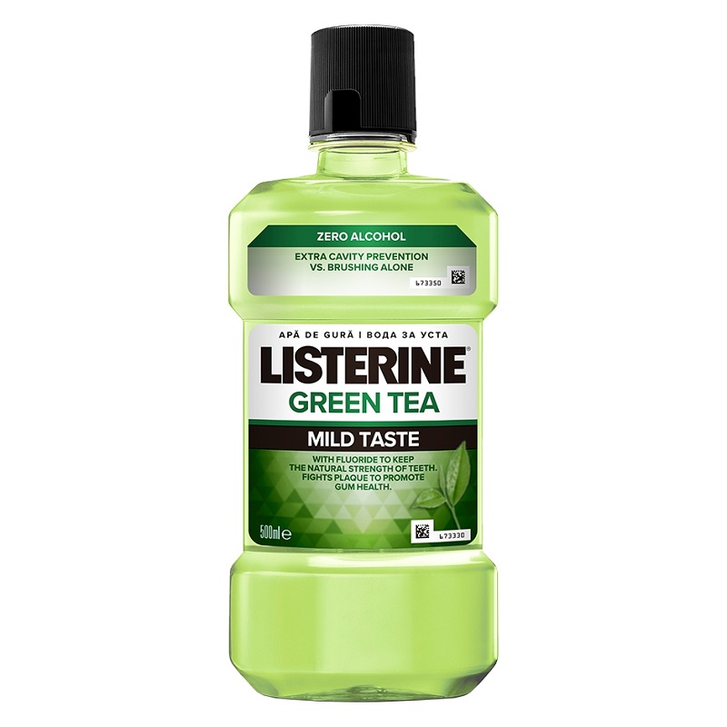 Apa de gura Listerine Green Tea, 500 ml, Johnson&Johnson